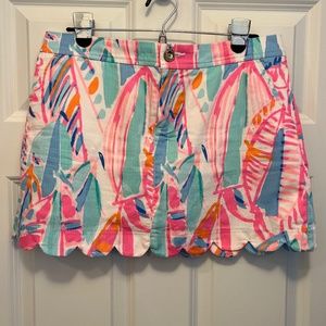 Lilly Pulitzer Scallop Hem Skort